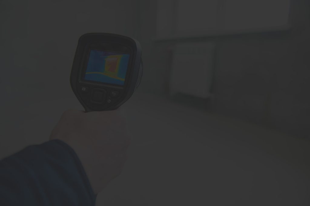 Plumber using leak detection equipment on residential pipework in Perth